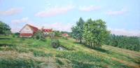 Farmhouse Montlobier. Oil on board 60 x 122 cm. 2008  » Click to zoom ->